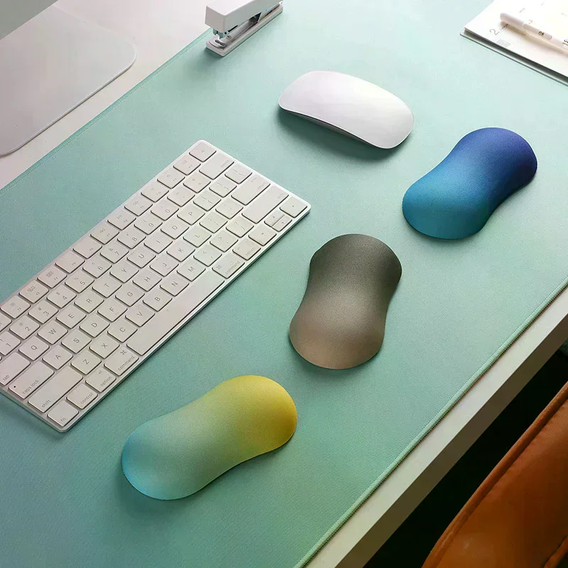 Desktop Mouse Wrist Rest Pad Silicone Mice Keyboard Hand Soft Cushion For Laptop Computer PC Hand Pillow For Office Students