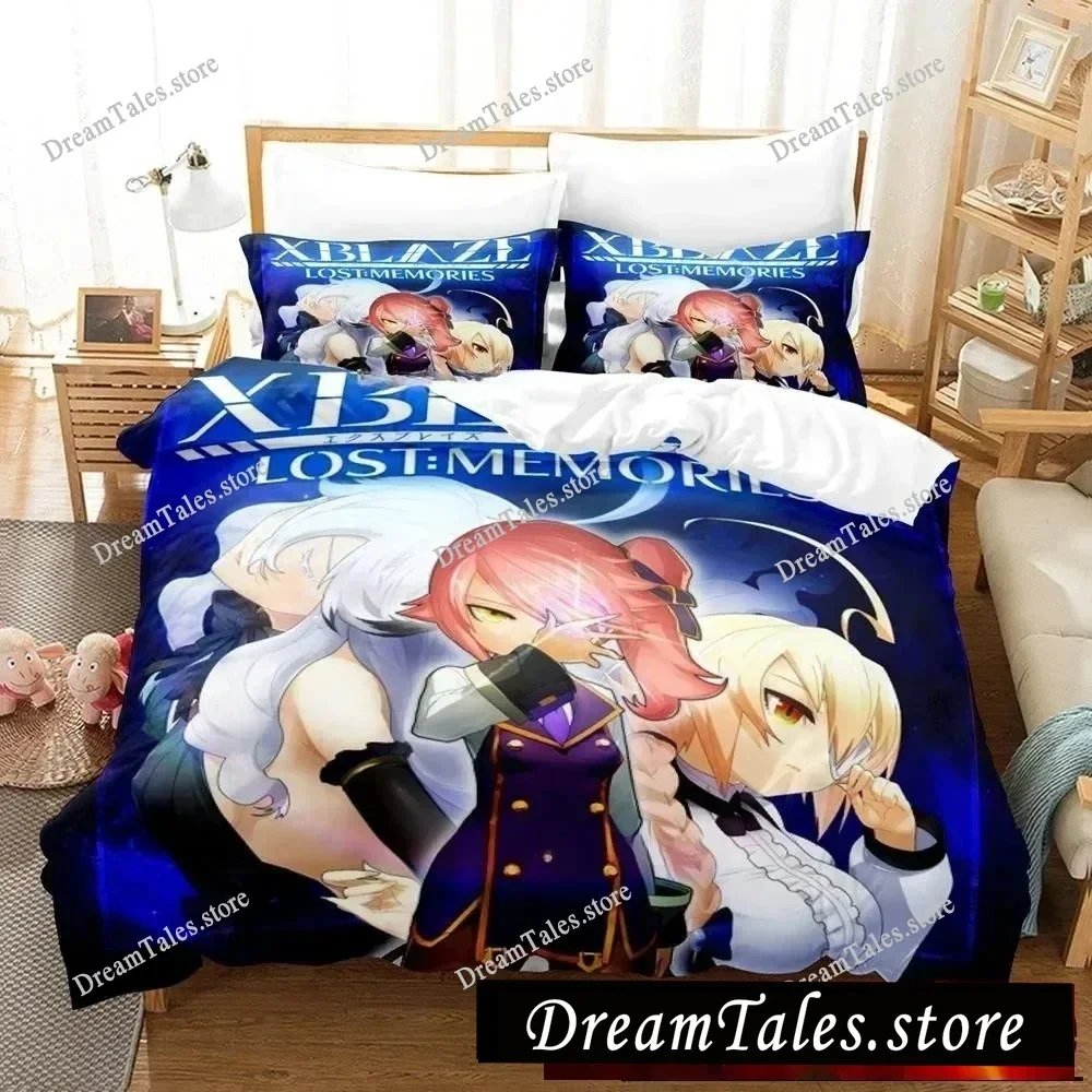 

XBLAZE Lost Memories Bedding Set Single Twin Full Queen King Size Bed Set Adult Kid Bedroom Duvet Cover Sets 3d Anime Bed Sheet3