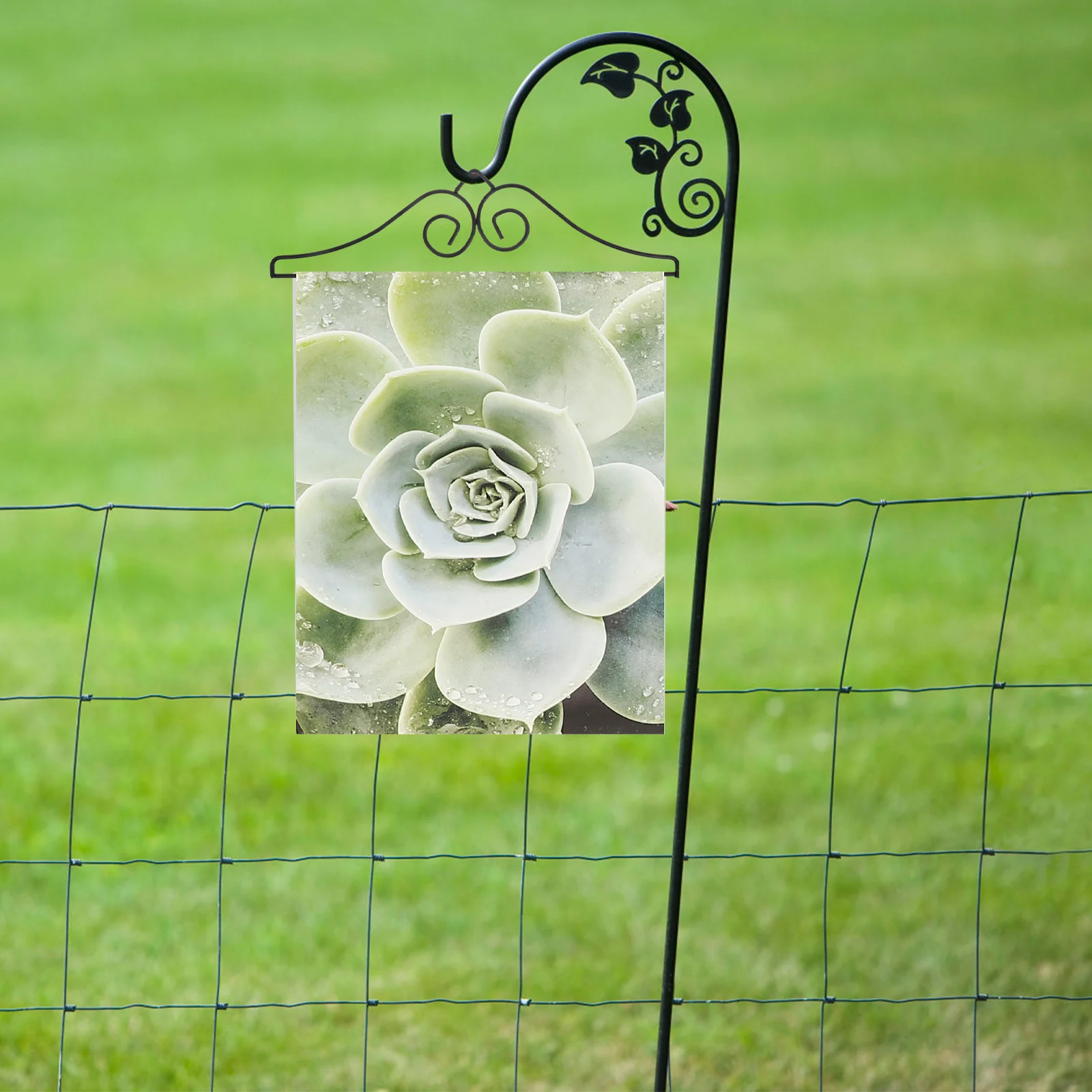 

3Pcs Garden Flag Pole Accessories Sturdy Metal Hanging Rack Outdoor Flags Holder Stand for Yard Party Decoration