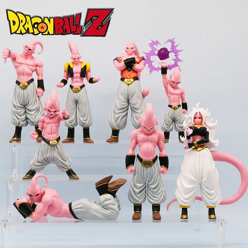 

8pcs/Set Dragon Ball Z Action Figure Muscle Majin Buu Figurine Anime Collection Model Statue Doll Toys Desk Ornament Xmas Gift