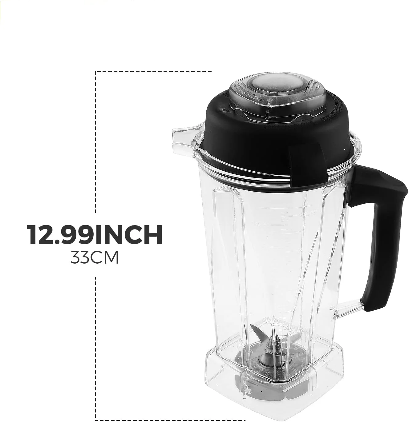 Blender Container 64 Oz Transparent Blender Container Cup W/ Lid Blade Accessory for Vitamix - Container & C Series Blender