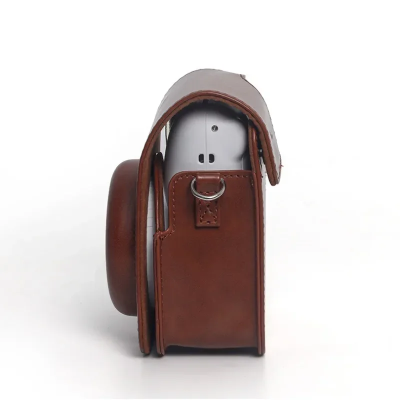 Retro Soft Mini Camera Case Bag PU Leather Cover with Shoulder Strap For Instax Mini 12 Camera Case