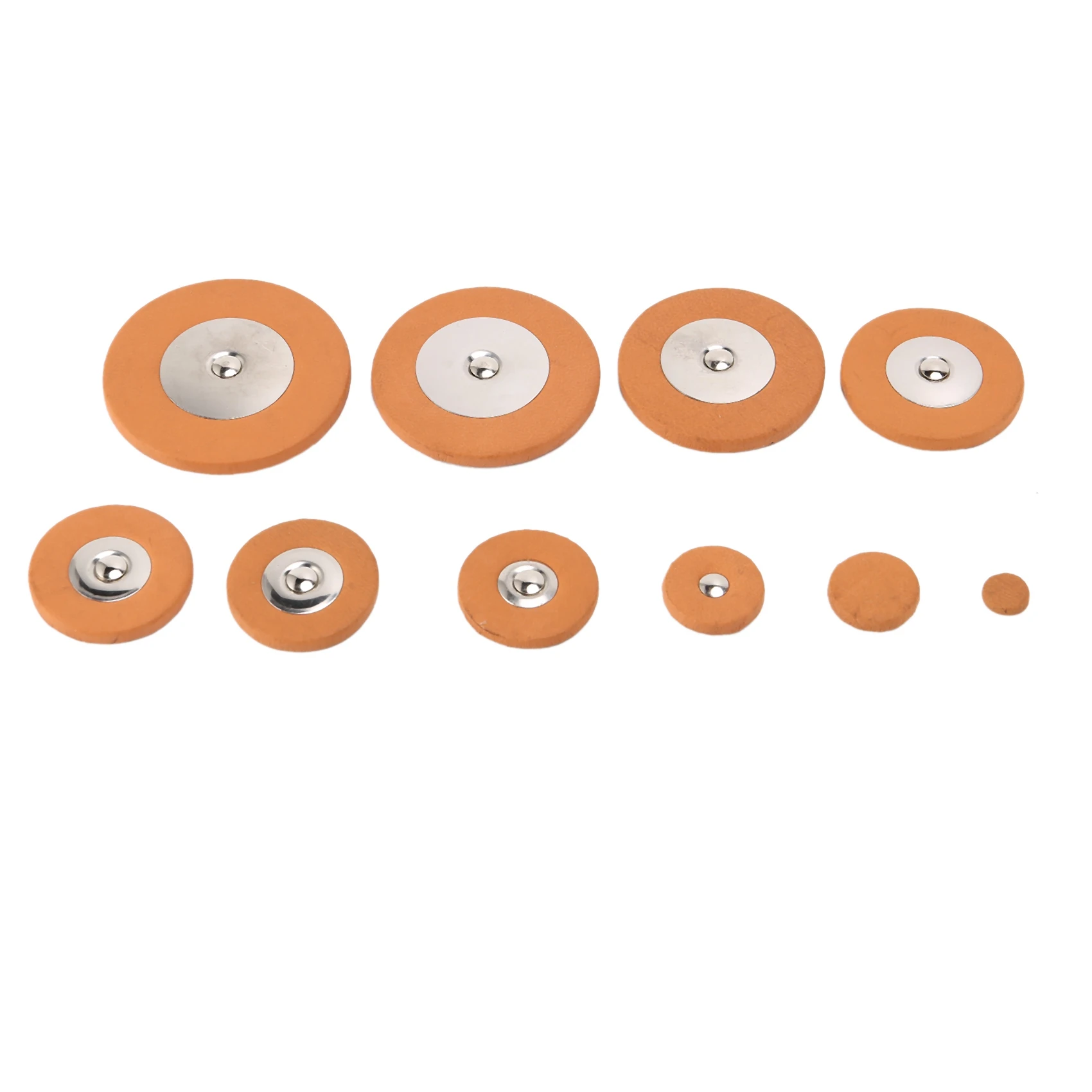 25 pcs Professional Leather Tenor Saxophone Pads Orange Sax Pads Replacement Woodwind Musical Instruments Parts &