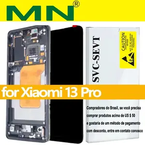 Bilashmart Original AMOLED 6.73'' Replacement Xiaomi Mi 13 Pro LCD Display 2210132G 2210132C Touch Screen