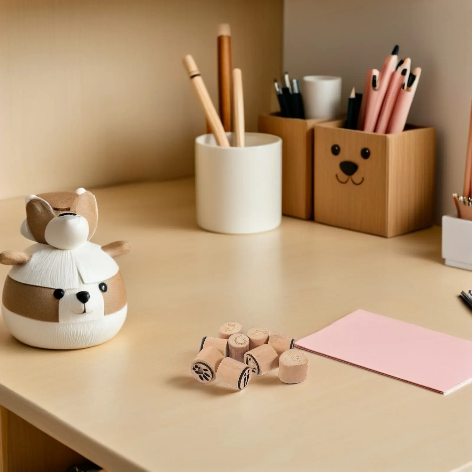 18pcs-animal-footprints-wooden-rubber-stamps-set-portable-crafting-stamps-for-kids-scrapbooks-holiday-card-decoration