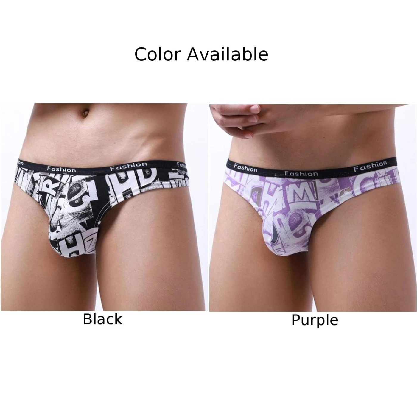 Men Sexy Soft Letter Printed G-String Briefs Thong Lingerie Underwear Panties Underpants Seamless Breathable Bulge Pouch Thongs