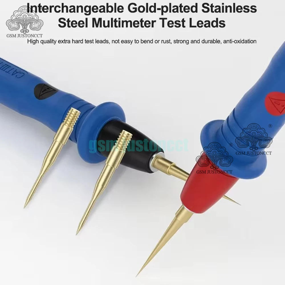 Sunshine SS-024B 디지털 전류 전압 프로브 니들 팁 테스트 리드 와이어 펜용 슈퍼 전도 멀티미터 리드, 1000V 20A