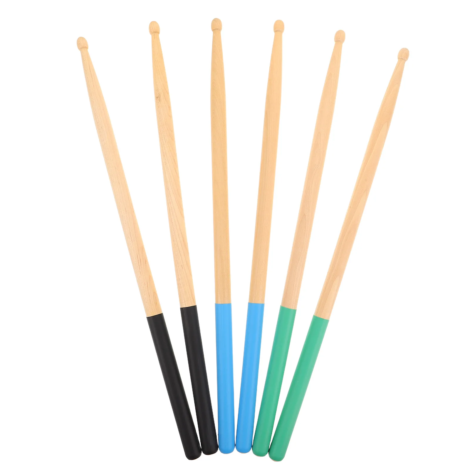 

3 Pairs Drum Stick Set Sticks Beginner Instrument Accessories Non-slip Maple Wooden Professional Child