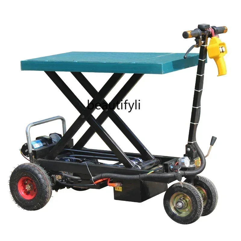new Electric flat lift truck transportation Agricultural lift Pull goods Orchard trolley Traction lift ss 8617