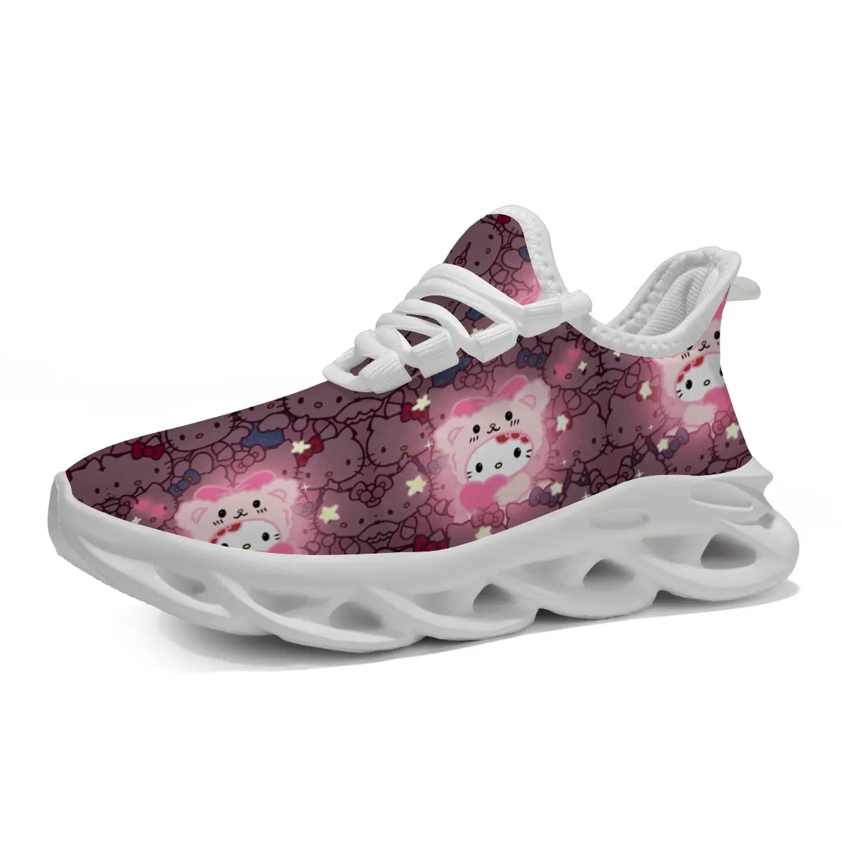 

Lightweight Sneakers with Cute Cartoon Print for Kids Hello Kitty Shoe for Girls Brand Kids Sports Running Sneakers Zapatillas