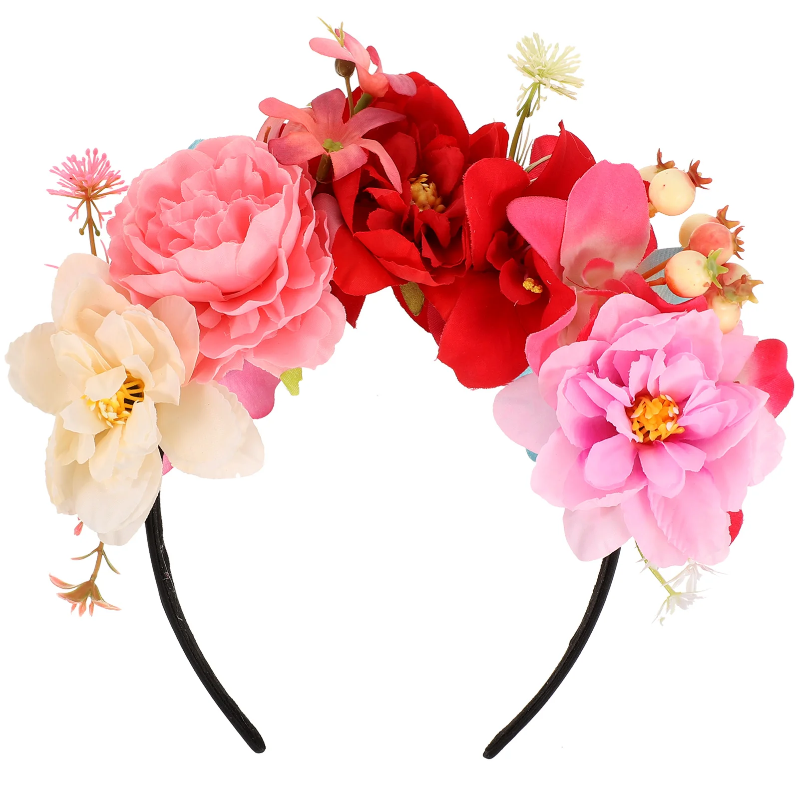 

Artificial Flower Headband Hair Accessories Girls Travel Party Hats Bridal Wedding Bridesmaid Floral Crown
