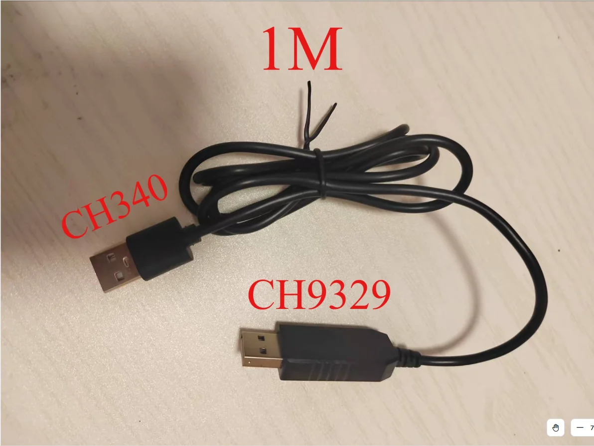 CH9329 CH340 готовый кабель с двумя головками, последовательный порт USB HID, полная клавиатура и мышь, двойной штекер без драйверов, 1 м