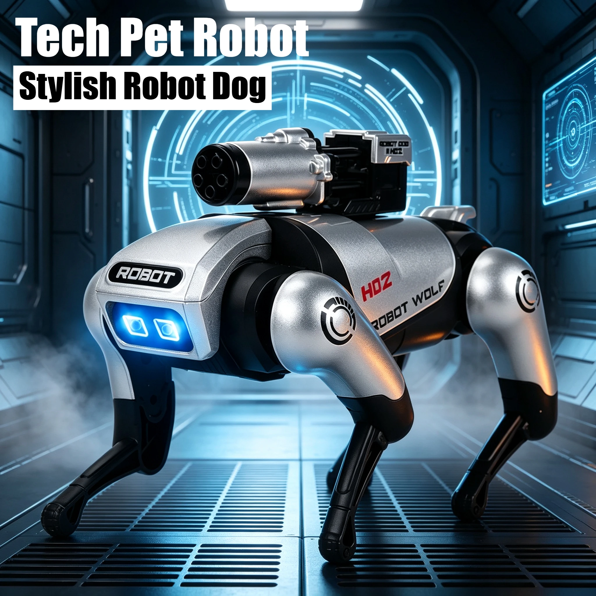Simulation Electric Machine Wolf Touch Sensing Lighting Sound Effect Toy Gift
