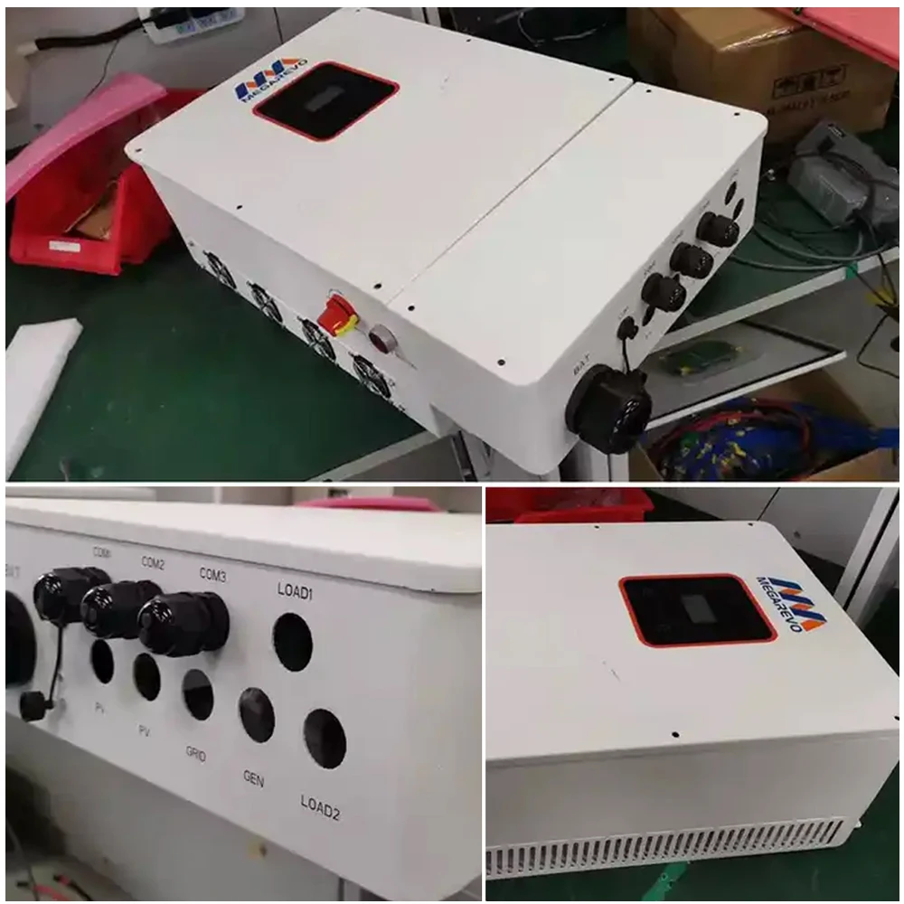 Megarevo Inversor solar híbrido de fase dividida 120/240 V LV R5KLNA R6KLNA R8KLNA R10KLNA 5KW 6KW 8KW 10KW 12Kw