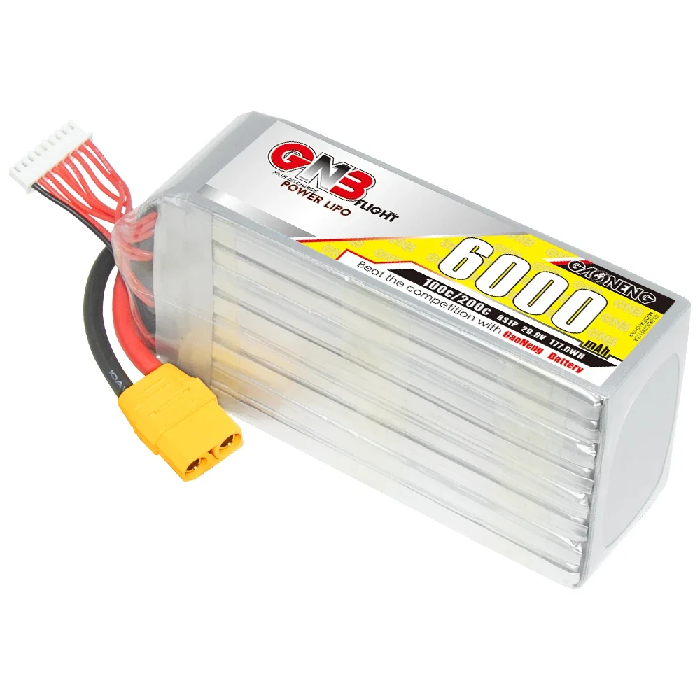 2025 hot sale GNB GAONENG 6000mah 8S 29.6V 100C 200C XT90 RC Air  RC LiPo Battery High Discharge C Rating Performance   Airplane