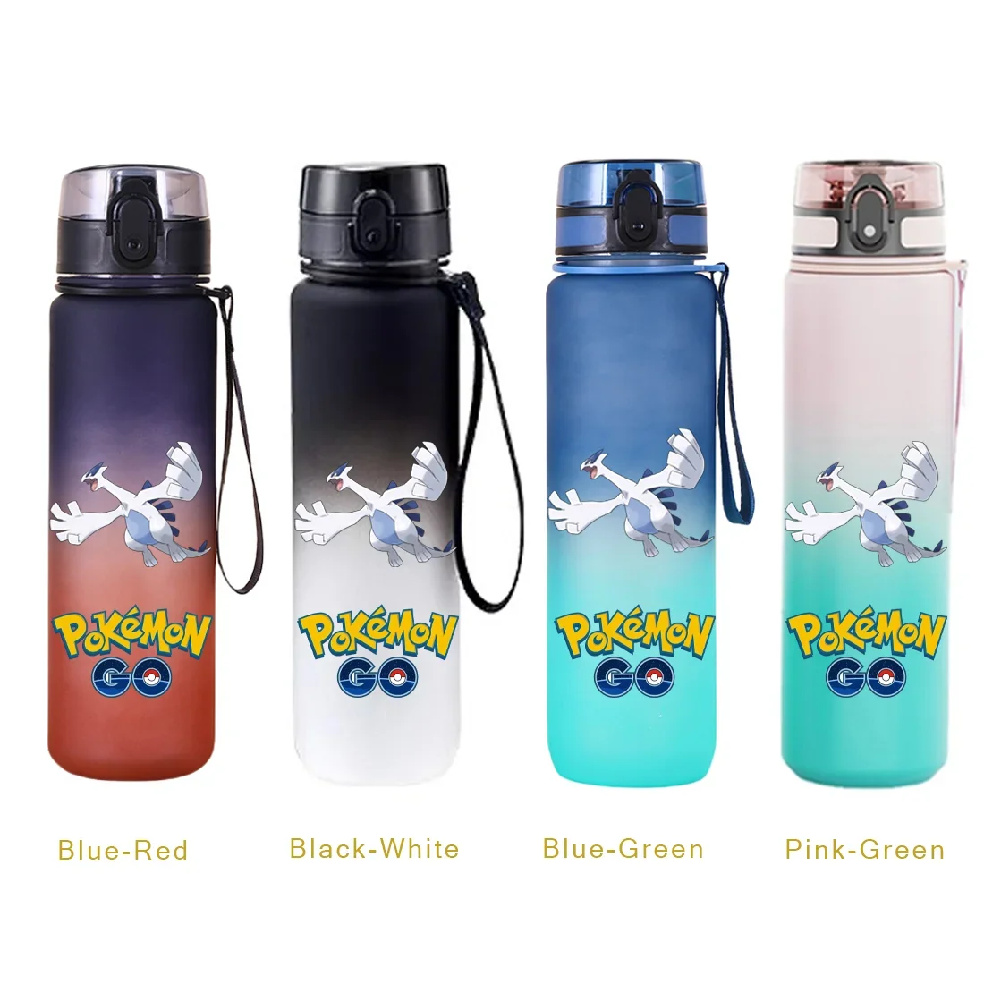 650ML Pokemon Pikachu Charizard Anime Sporttrinkflasche Bulbasaur Squirtle Trinkflaschen für Reisen Radfahren Wandern Fitness
