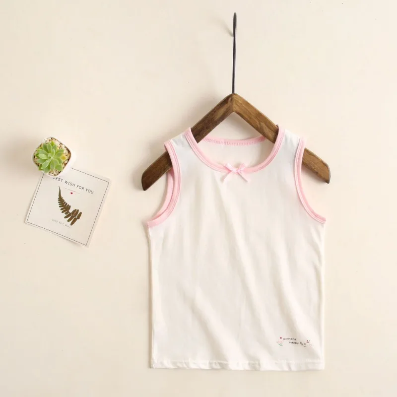 Girls Tank Top All Cotton A-Class Sleeveless Tank Top Summer Newborn Undershirts