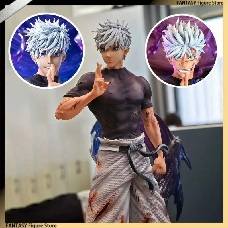 

Hot Gojo Satoru Figure Jujutsu Kaisen Action Figures Pvc Doll High Quality Version Statue Model Collection Room Decora Desk Gift