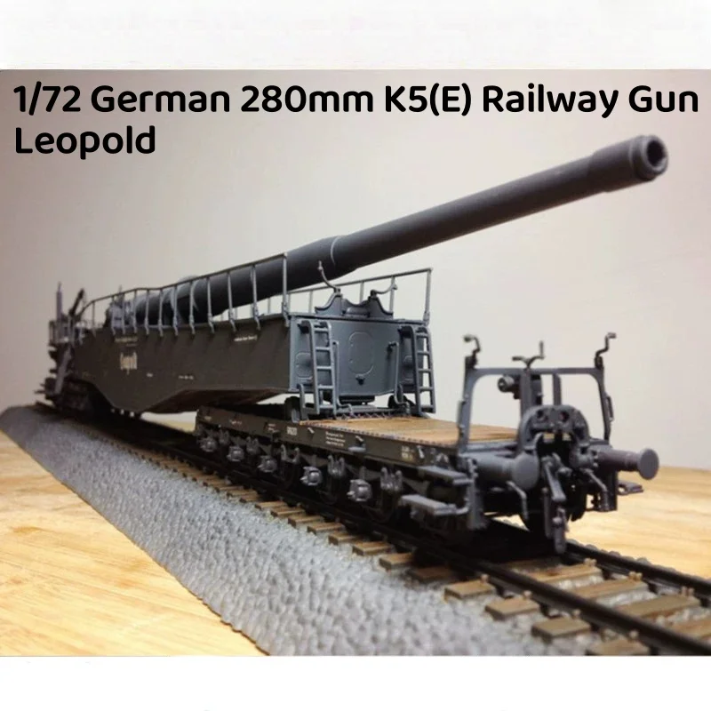 

TRUMPETER 1/72 German 280mm K5(E) Railway Gun Leopold Plastic Assembly Puzzle Model
