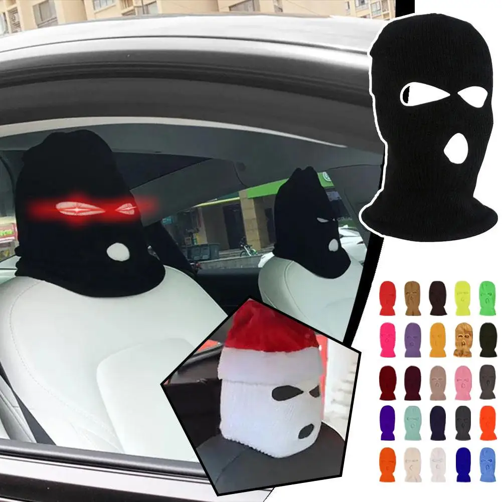 For Tesla Special Funny Seat Cover 3 Hole Full Face Balaclava Mask Ski Motor Mask Motorbike Winter Cap Helmet Bicycle Full Mask