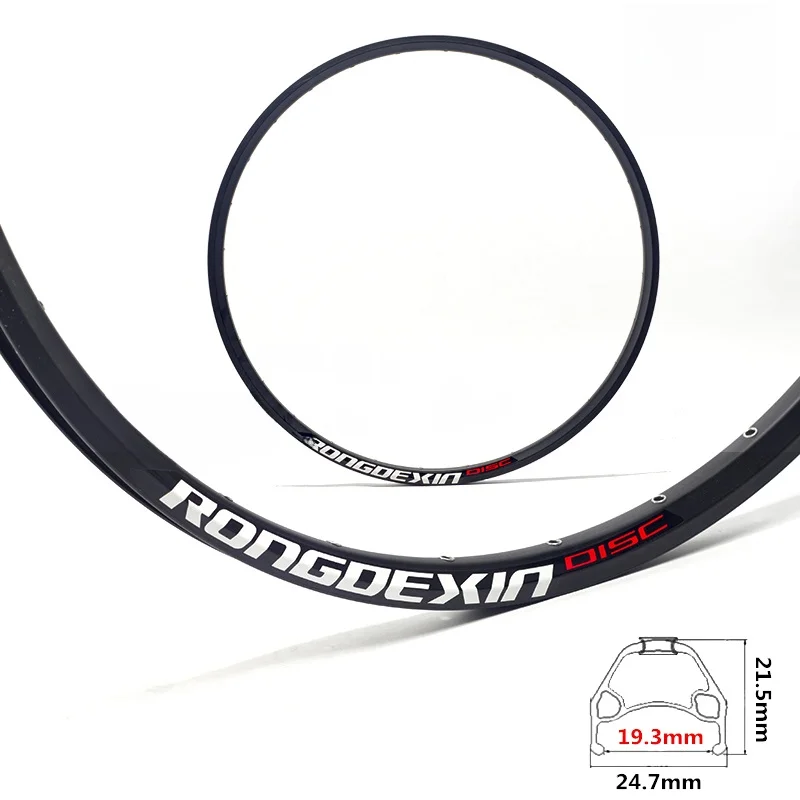 Aros de Roda de Bicicleta de 20 Polegadas, 36 Furos, 28 Furos, 24 Furos, para Freio a Disco e Freio V, Aros de Roda para Bici...