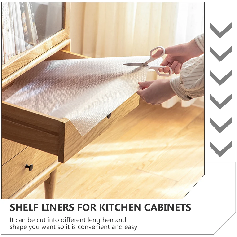 

2 Pcs Waterproof Pad Cupboard Shelf Liner for Cabinets Wardrobe Kitchen Eva Pantry Shelves Refrigerator Pads Lining Cushion