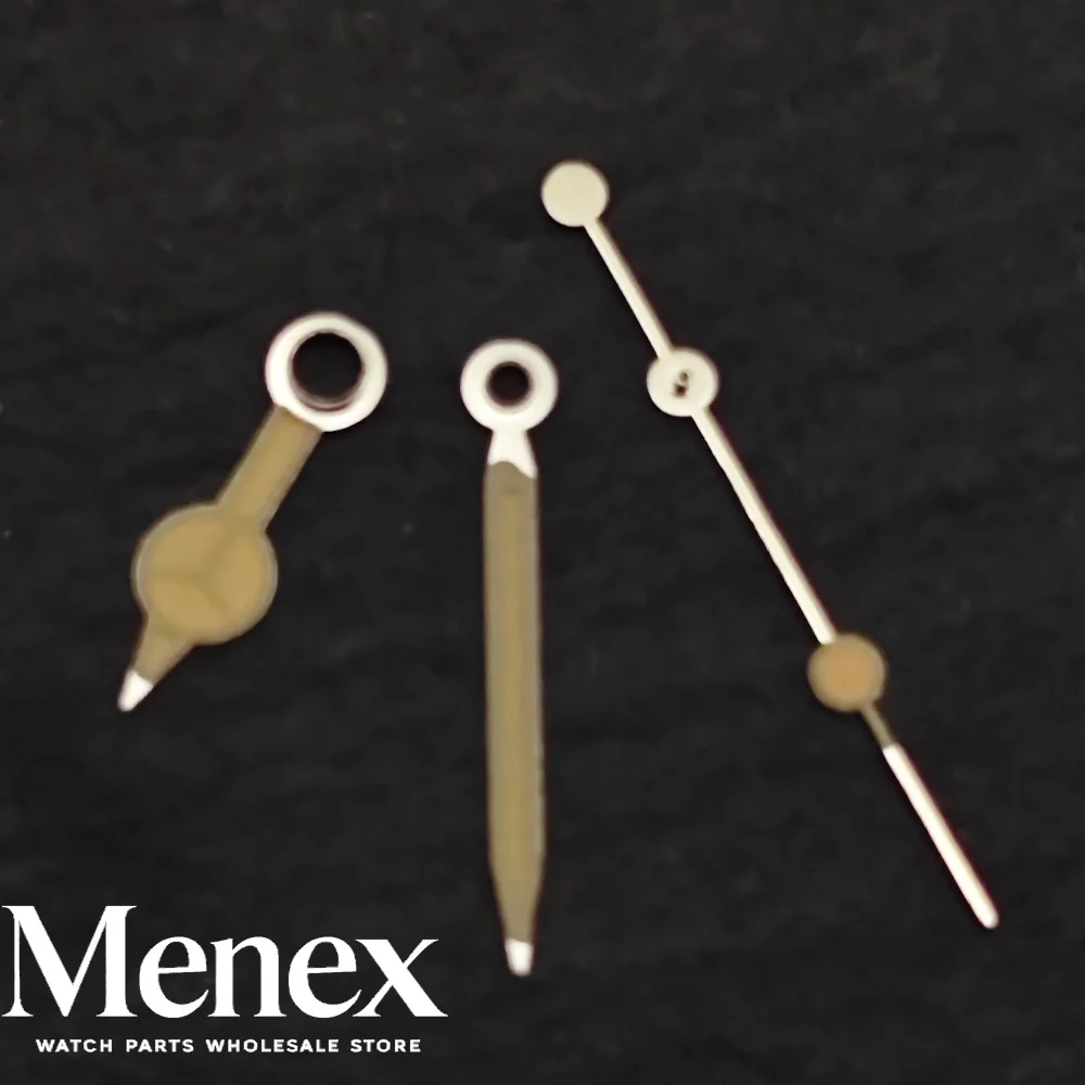 Menex Peace Symbol Watch Hands Set, Green Luminous 3-Piece Sword, Fit NH35 NH36 ETA 2824 2836 ST2130 Miyota 8215 DG Parts view 5