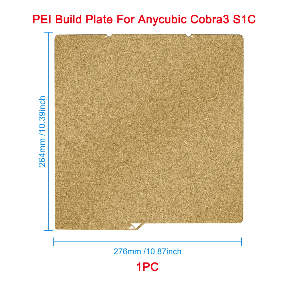 Für Anycubic Kobra 3 S1C Bauplatte Doppelseitige Druckplatte PEI Texturiertes Federstahlblech Für Cobra 3 3D-Drucker Ersatzteil – Detail 8
