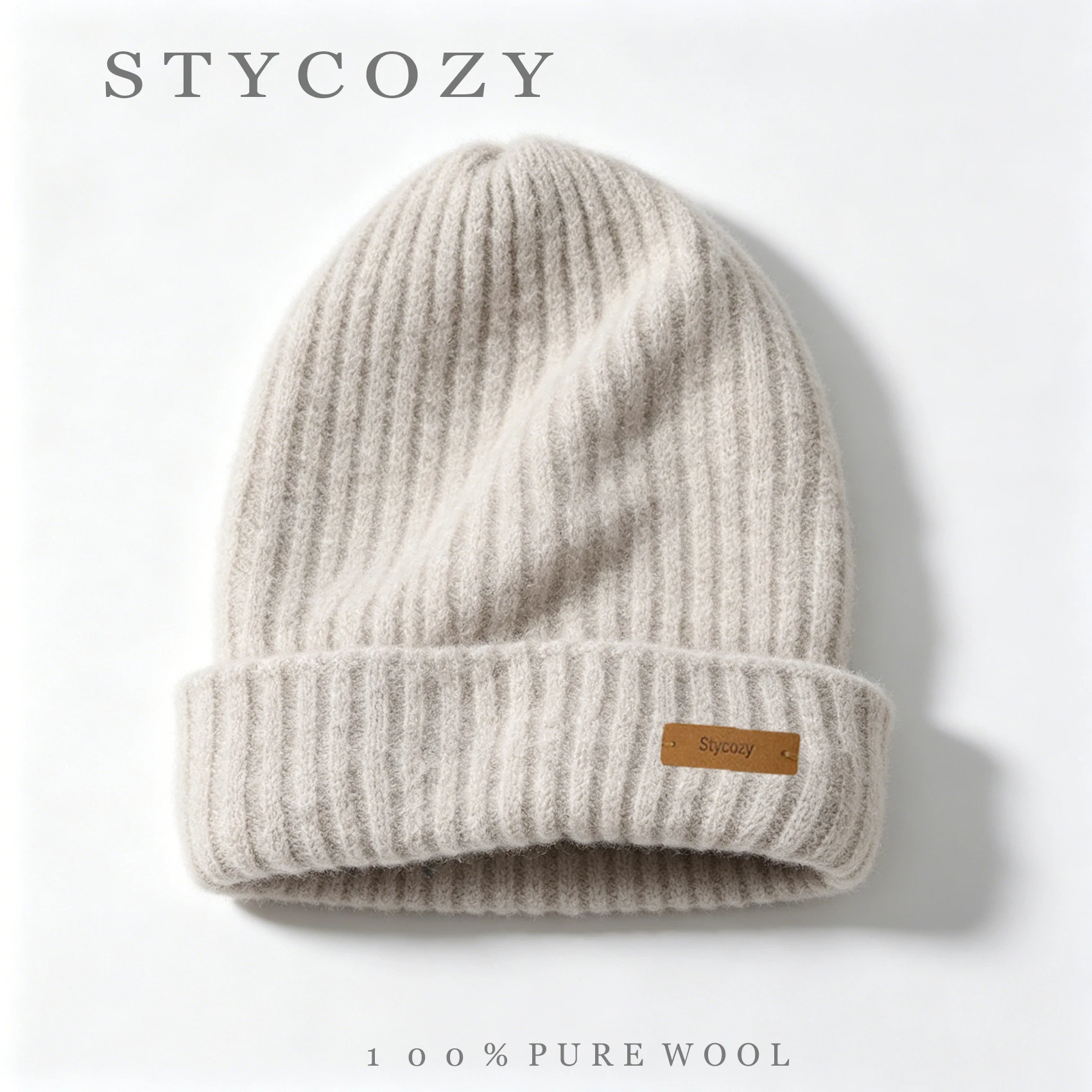 100-wool-solid-color-double-layer-thick-knit-hat-for-women-autumn-winter-warm-ear-protecting-beanie-outdoor-casual-cold-hat