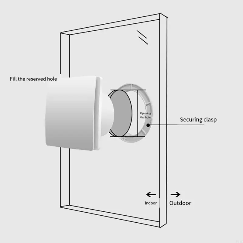 Remote Controls Exhaust Fan 6inch Ventilation Fan Kitchen Air Extractor Duct Fan