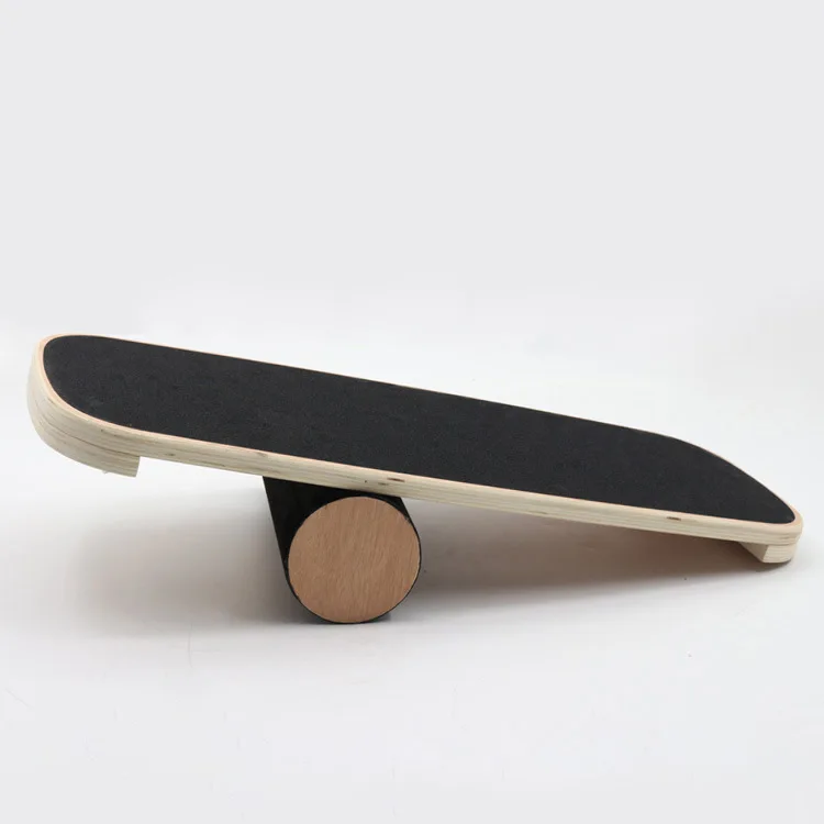 

Wooden Balance Board with Roller Core Training Balancing Exercise Board Set