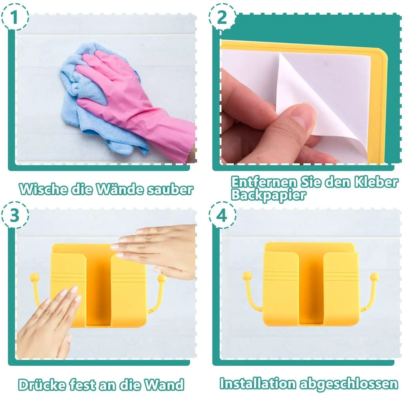 Wall Mounted Organizer Air Conditioner TV Remote Control Storage Box Mobile Phone Plug Holder Multifunction USB Charging Stand