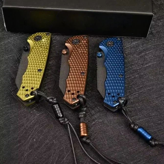 BM290 Mini Collapsible Faca Damascus/M4 Blade Carbon fiber/Aviation aluminum Handle EDC Survival Tool Knives view 5