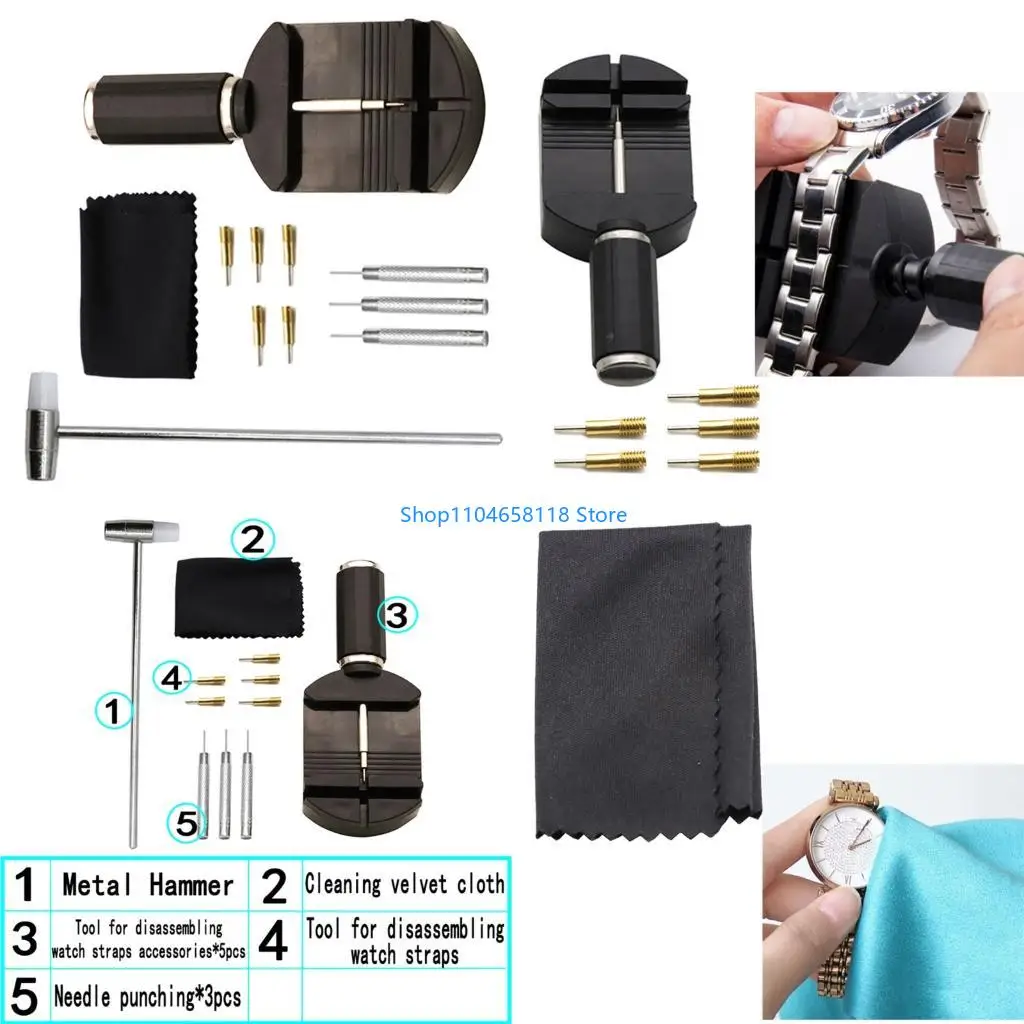 

11Pcs Watch Repair Tools Set Bracelet Regulator Pin Remover Adjuster Set