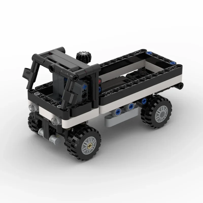 Stuurwagen Bouwstenen Losse Onderdelen Pickup Model MOC Bricks Kid DIY Technisch Gemodificeerd Transportvoertuig Assemblage Speelgoed