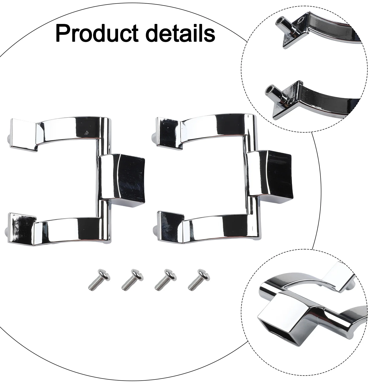

Кронштейны для ручек душевой двери Материал из цинкового сплава для надежной замены Идеально подходит для ванны и душевых кабин