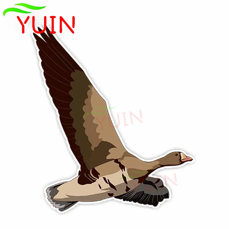 Car Sticker Interesting Waterproof Flying Geese Animal Decal Fashion PVC Window Graphic Decoration High Quality Decals 14*12cm