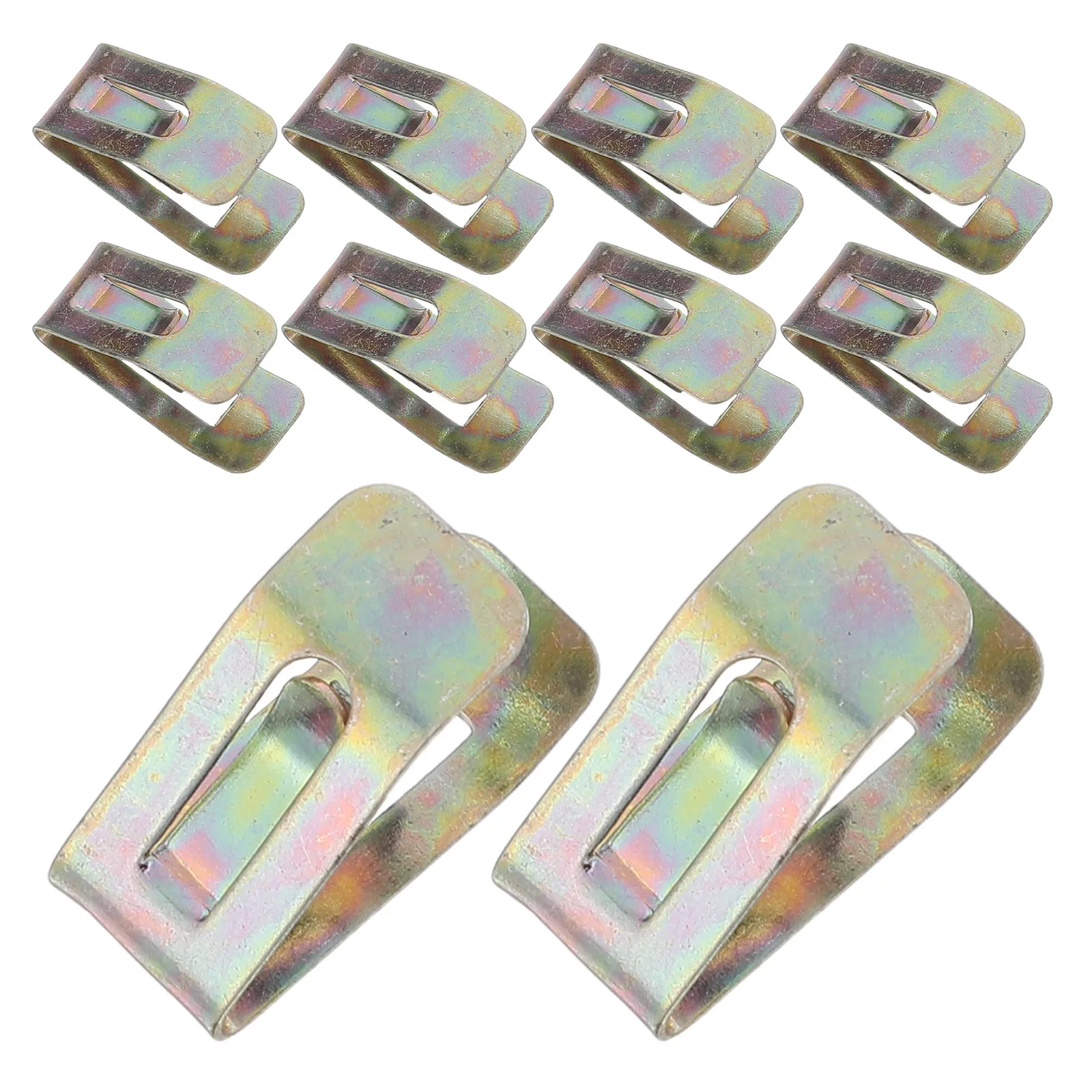50Pcs Car Interior Panel Retainer Clips Metal Dashboard Trim Fastener Clips Auto Dash Console Mounting Replacement Clip Set