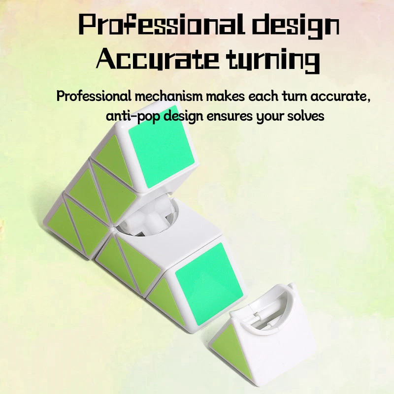 Schlanker Pyraminx-Zauberwürfel, pädagogischer Aufklärungswürfel, Geschwindigkeitswürfel, professionelles Zappelspielzeug, Cubo Magico, Puzzle, Kinderspielzeug