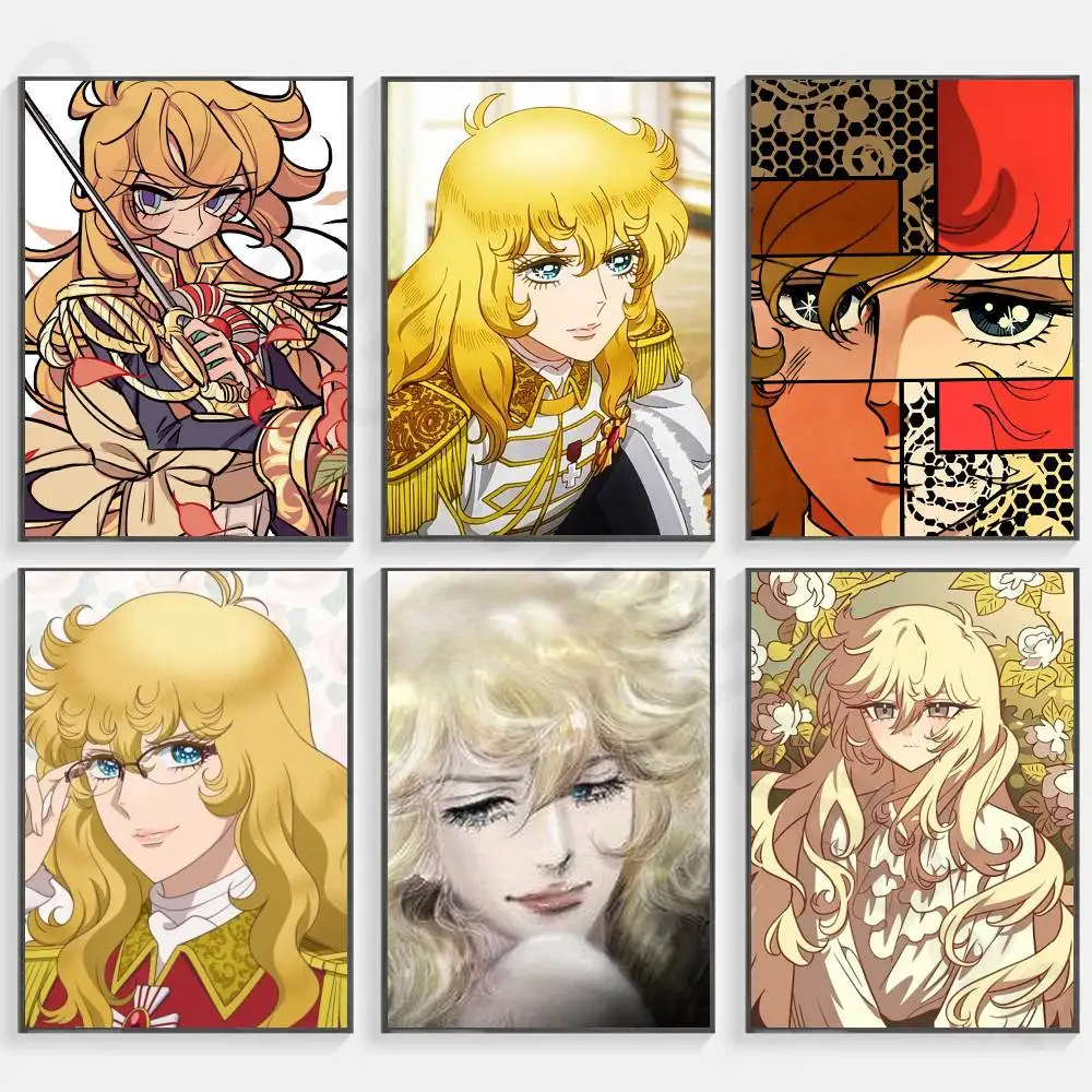 Lady Oscar Rose of Versailles Classic Poster Wall art print art suitable for living room bedroom bar parlor home decoration gift