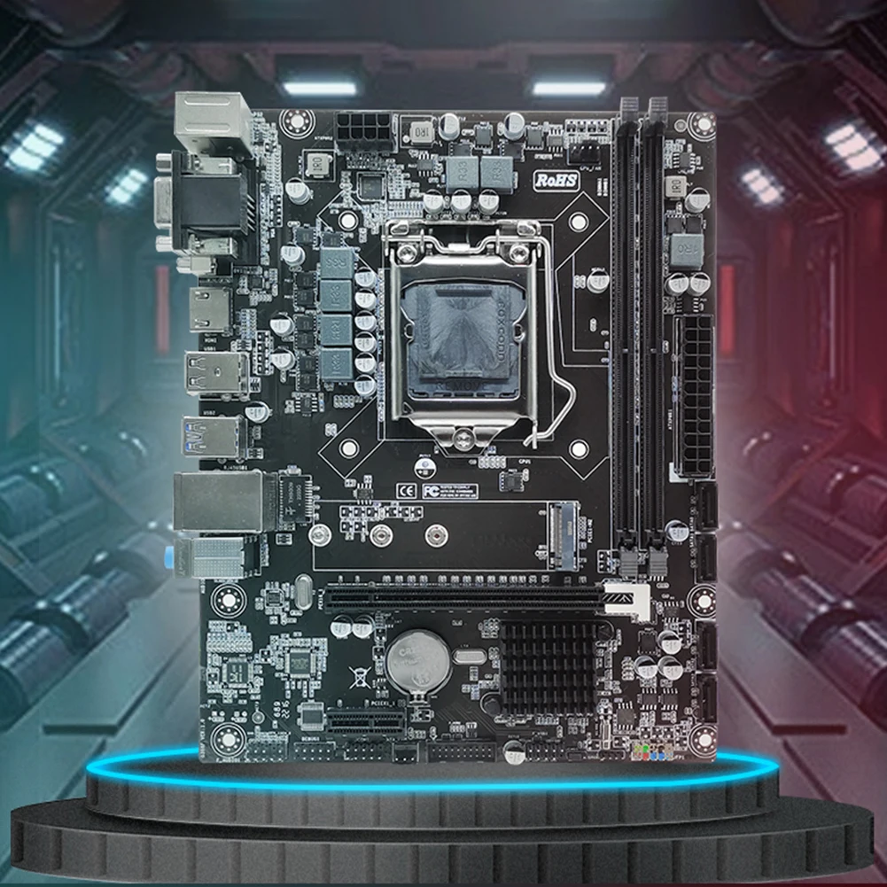 H310 komputer Motherboard VGA/HDMI kompatibel/port DVI LGA1151 micro-atx DDR4 Motherboard 100M jaringan SATA USB3.0