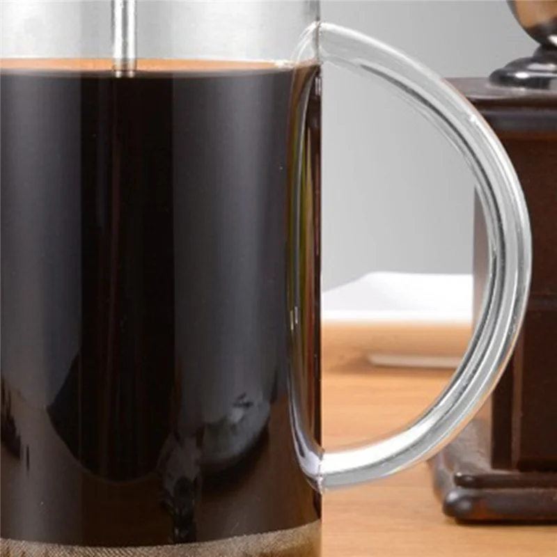 ABMR-أدوات وعاء الشاي متعددة الوظائف تخمير القهوة الفرنسية الصحافة وعاء مع مرشح عالية البورسليكات الزجاج اليد لكمة إبريق قهوة #5