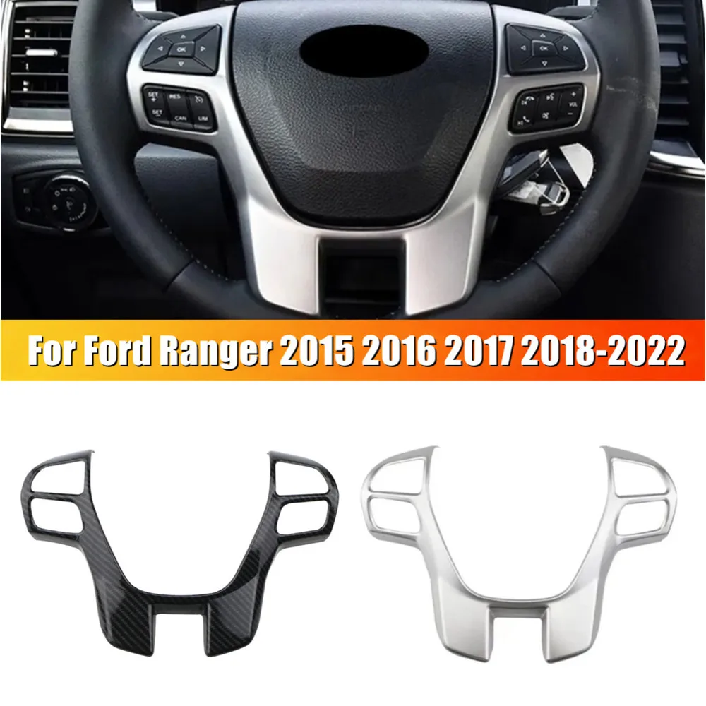

Для Ford Everest Ranger 2015 2016 2017 2018 2019 2020 2021 2022 ABS внутренняя крышка рулевого колеса автомобиля накладка рамка Декор аксессуары