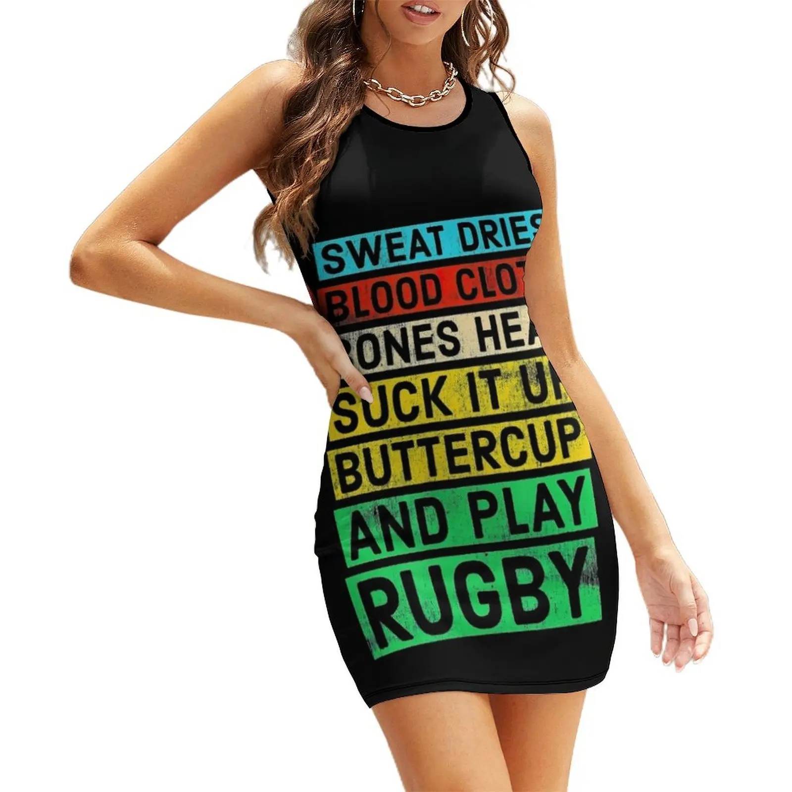 

Funny Rugby Quote Play Rugby Sleeveless Sundress summer dress korean women dress for women summer ladies dresses for women 2025