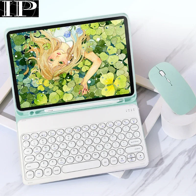 

Чехол и клавиатура для iPad Pro 10.5 11 2020 10.2 Smart Cover для iPad Air 2 3 9.7 2017 2018 Air 4 Bluetooth-совместимая клавиатура