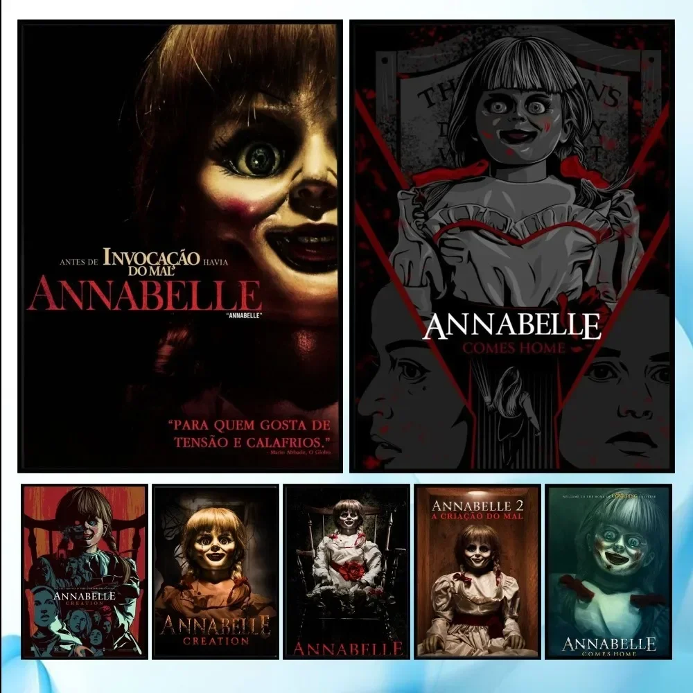 Annabelle Movie Poster Horror Poster Minimalist Aesthetics Print Canvas Painting for Living Room Modern Home Decor