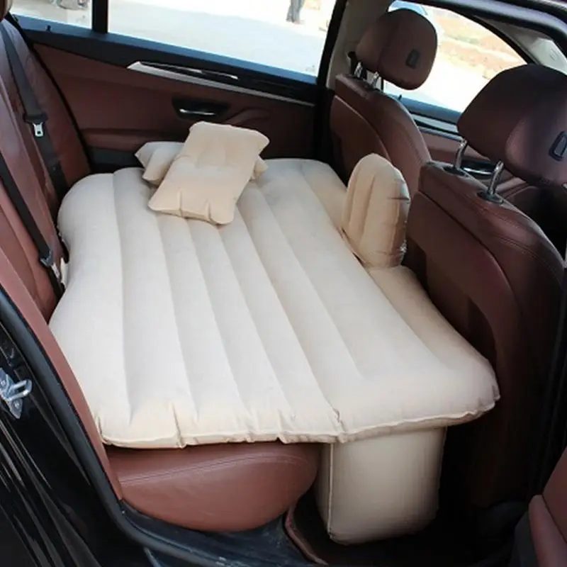 

135cm Car Inflatable Cushion Back Seat Travel Bed Car Bed Sleeping Pad Rear Folding Mattress Car Air Cushion Inflatable Bed