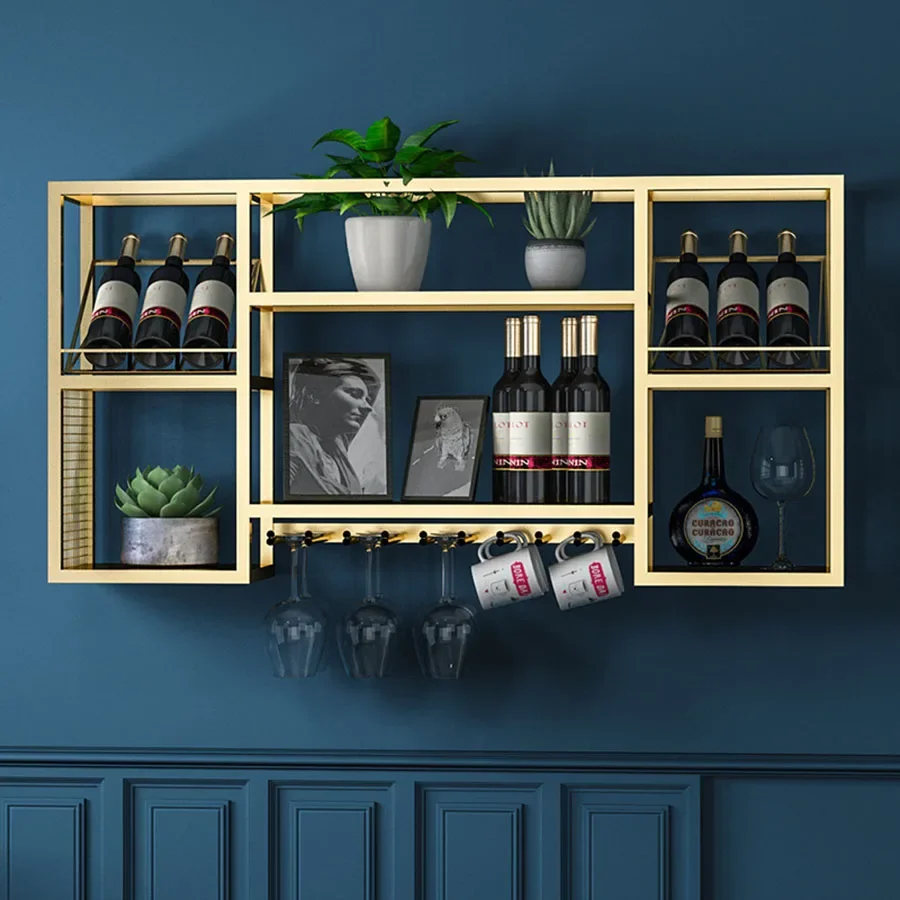 

Wall Mount Bar Cabinet Gold Metal Living Room Mobile Narrow Square Small Ideas Wine Rack Miniature Mobiletto Vertical Furniture