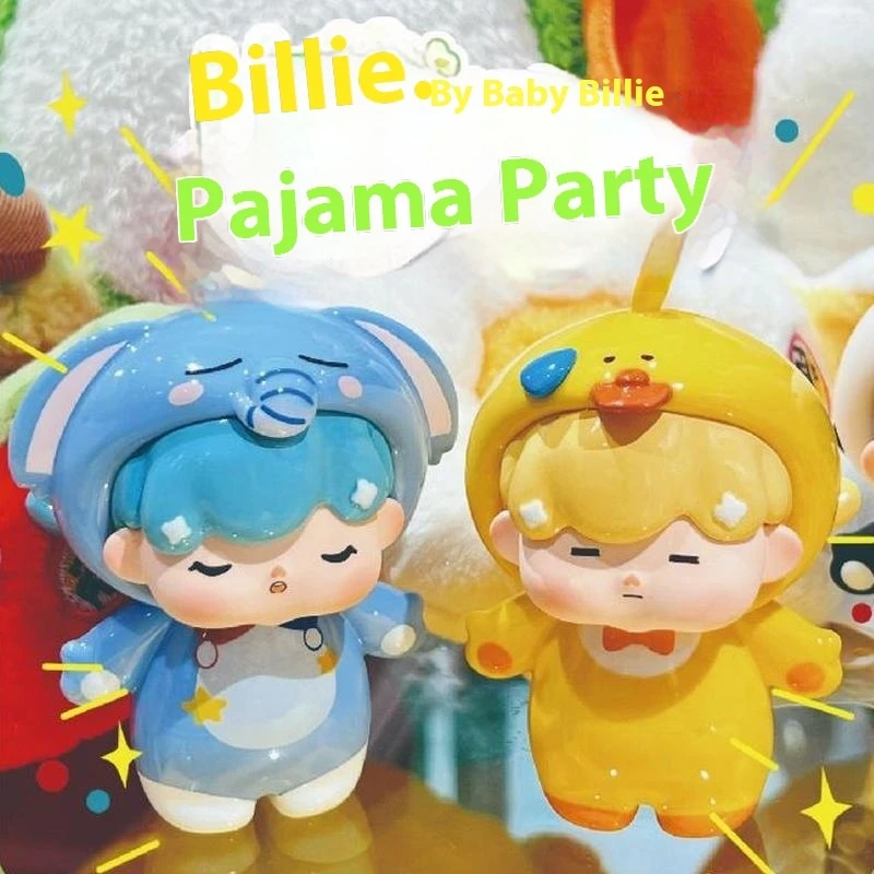 Authentic Billie Animal Pajamas Party PVC Cute Nut Doll Blind Box Trendy Animal Handmade Desktop Ornament Gift