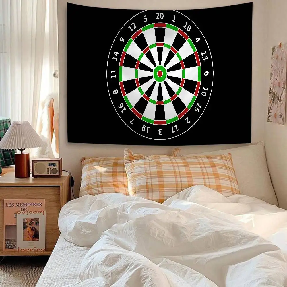 Playroom Dart Anime Tapestry Hippie Flower Wall Carpets Dorm Decor Cheap Hippie Wall Hanging